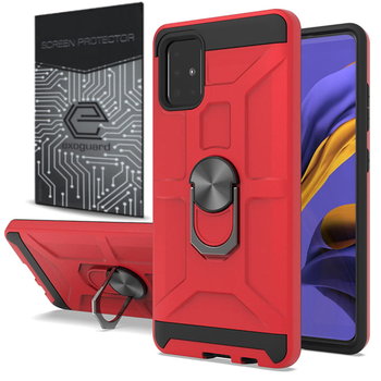 EXOGUARD XRING + SZKŁO - GALAXY M51 – PANCERNE CASE OBUDOWA FUTERAŁ RING - Exoguard