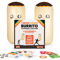 Exploding Kittens Asmodee | Throw Throw Burrito Extreme Outdoor-Edition | Partyspiel | Kartenspiel | 2-6 Spieler | Ab 7+ Jahren | 15 Minuten | Deutsch, Mehrfarbig, Bunt Exploding Kittens