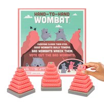 Exploding Kittens Hand to Hand Wombat – Fast-Paced Party Game of Tower Building and Secret Sabotage – A Social Deduction Challenge for 3-6 Players Ages 7+ - Fun For Family Game Nights Exploding Kittens