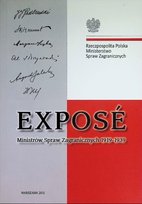 Expose ministrów spraw zagranicznych 1919 - 1939 Opracowanie zbiorowe