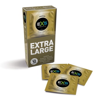 EXS, Magnum Extra Large, Prezerwatywy powiększone XL, 12 szt. - EXS