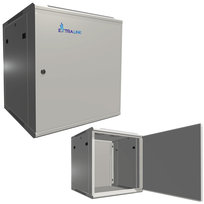 Extralink 12U 600x600 ASP Szara Szafa rack montowana na ścianie, drzwi blaszane pełne Extralink