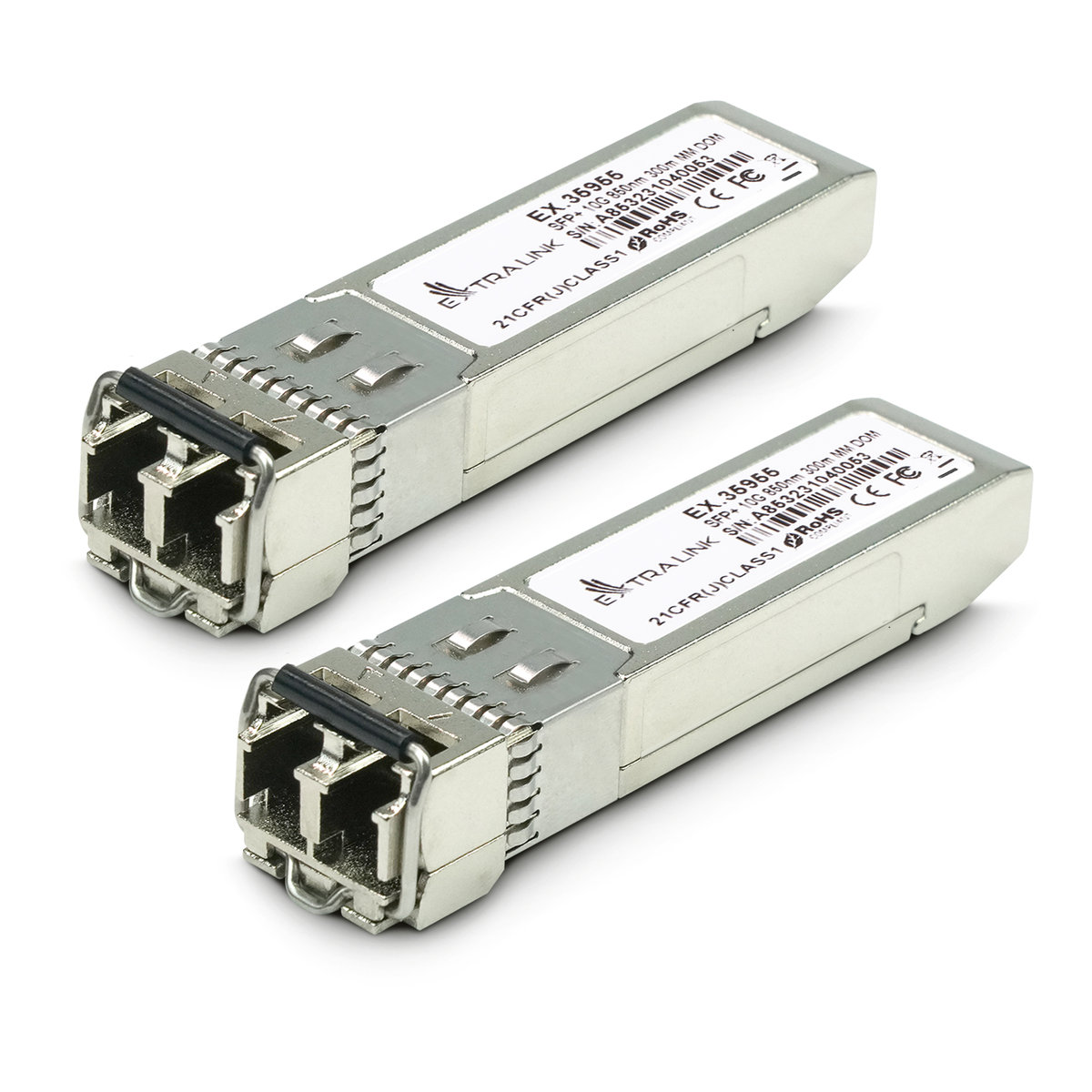 Extralink SFP+ 10G 2-pack, Moduł SFP+, 10Gbps, LC/UPC, 850nm, 300m ...
