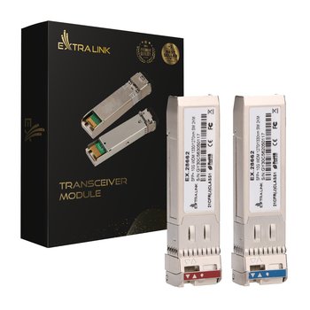 Extralink SFP+ 10G | Moduł SFP+ WDM | 10Gbps 1270/1330nm, single mode, 2km, para - EXTRALINK