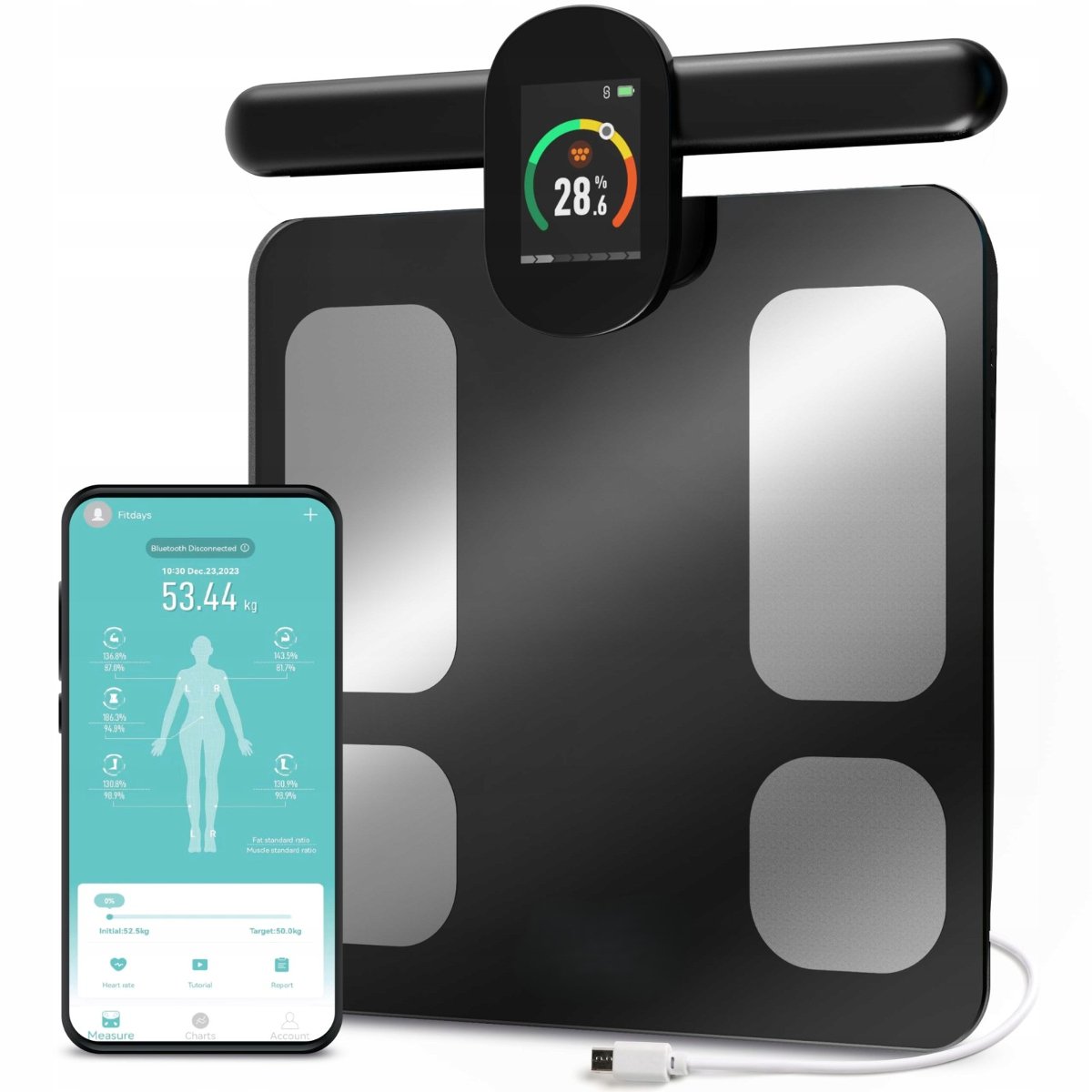 Extralink Extralink Smart Life K-205 | Waga łazienkowa | inteligentna, z analizą składu ciała