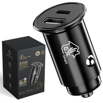 Extralink Smart Life Ładowarka do samochodu | 38W, 1x USB-C, 1x USB-A | Czarna Extralink