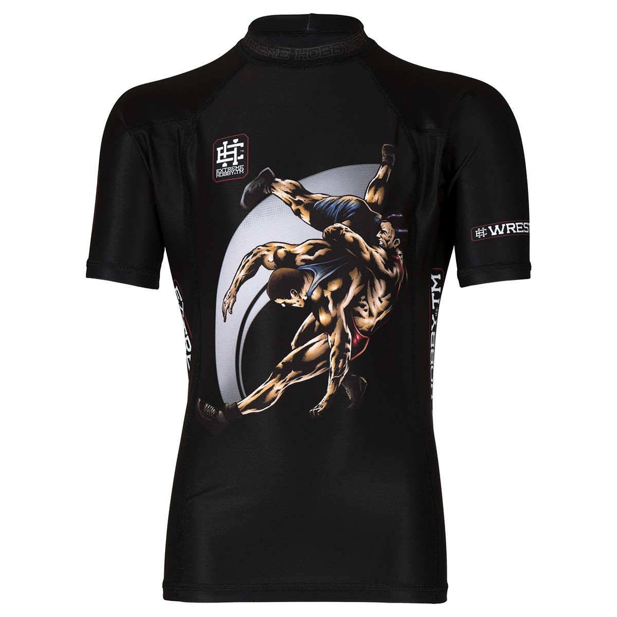 Extreme Hobby, Rashguard chłopięcy termoaktywny z krótkim rękawem, Wrestling, rozmiar 128