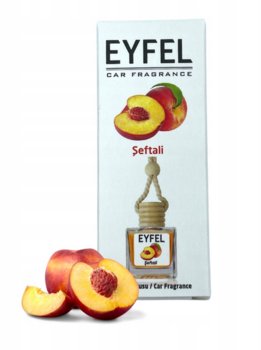 Eyfel, Zawieszka zapach do auta Brzoskwinia, 10 ml - Eyfel