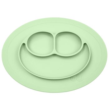 EZPZ, Mini Mat, Silikonowy talerzyk z podkładką, mały, Pastelowa Zieleń, 2w1 - EZPZ