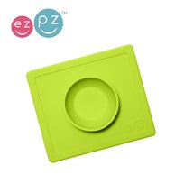 EZPZ, Miska z podkładką 2w1, Happy Bowl, Zielona EZPZ