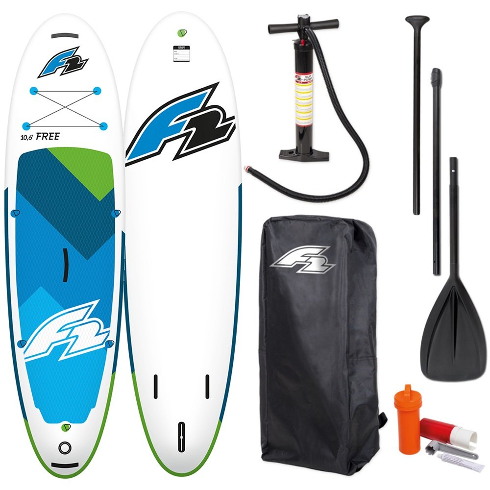 F2 Pompowana deska SUP Free 11'6 Green + wiosło F2 Sport Sklep