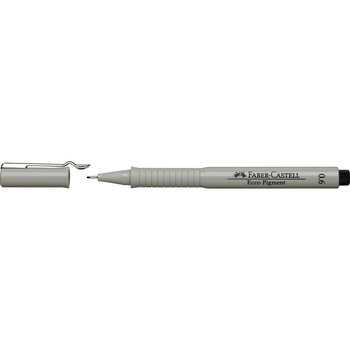 Faber-Castell, cienkopis 0.6 mm, Ecco Pigment Fibre-Tip Pen, czarny - Faber-Castell