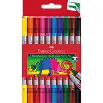 Faber-Castell, flamastry dwustronne, 10 sztuk