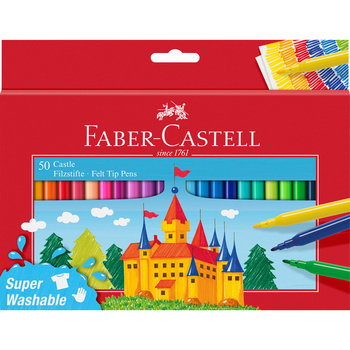 Faber-Castell, Flamastry Zamek 50 kolorów - Faber-Castell