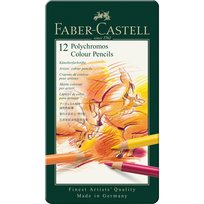 Faber-Castell, kredki ołówkowe, Polychromos, 12 kolorów