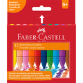 Faber-Castell, Kredki świecowe, trójkątne, Grip, 12 kolorów - Faber-Castell