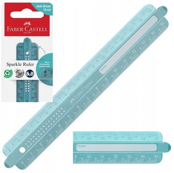 FABER-CASTELL Linijka niełamliwa flex szkolna z imieniem Sparkle 15 cm - Faber-Castell