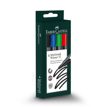 Faber-Castell, Marker permanentny Multimark Winner 52 okr. końcówka 4 szt. - Faber-Castell