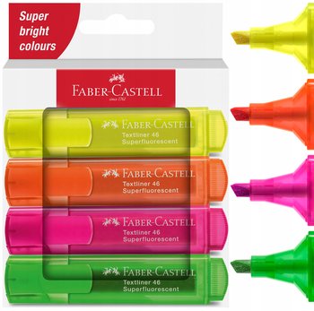 FABER-CASTELL Zakreślacz superfluorescencyjny mazak marker 1546 4 kolory - Faber-Castell