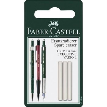 Faber-Castell, zapasowa gumka do ołówka automatycznego Grip, 3 sztuki - Faber-Castell