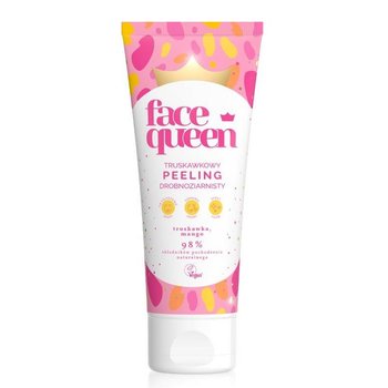 Face Queen, Peeling drobnoziarnisty truskawkowy, 75 ml - Face Queen