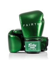 Fairtex Rękawice Bokserskie BGV22 Metalic Zielone 14oz