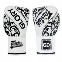 Fairtex Rękawice Bokserskie ze skóry naturalnej BGLG2 Białe 10oz