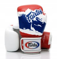 Fairtex Rękawice Bokserskie ze skóry naturalnej BGV1 Thai Pride 10oz