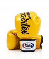 Fairtex Rękawice Bokserskie ze skóry naturalnej BGV19 Złote 10oz
