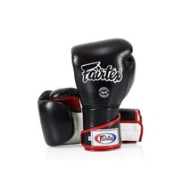 Fairtex Rękawice Bokserskie ze skóry naturalnej BGV6 Czarne 10oz