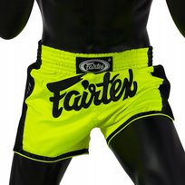 Fairtex Spodenki Muay-Thai BS1706 Żółte Neon Limonka XL