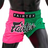 Fairtex Spodenki Muay-Thai BS1911 Różowe/Zielone M
