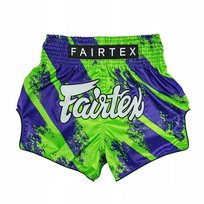 Fairtex Spodenki Muay Thai BS1928 Niebieskie/Zielone S