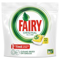 Fairy Original All In One Lemon Tabletki do zmywarki 22 sztuk
