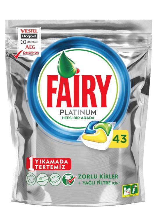Fairy Platinum Lemon Tabletki do Zmywarki 43 szt [BE] Fairy/Dreft/Yes/Jar/Joy/Cascade Sklep