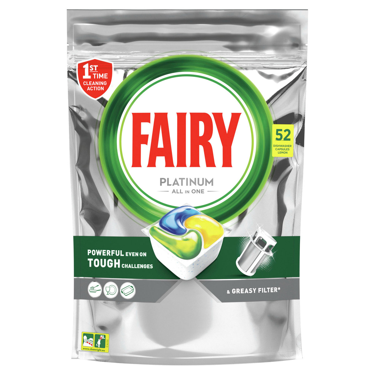 Fairy Platinum Lemon Tabletki do Zmywarki 52 szt [BE] Fairy/Dreft/Yes/Jar/Joy/Cascade Sklep