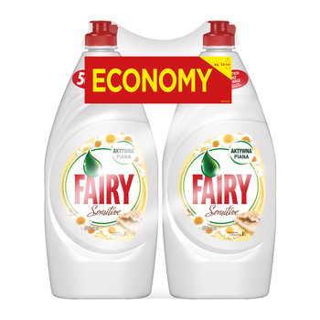 Fairy, płyn do mycia naczyń, rumianek z witaminą, 900 ml, 2 szt. - Fairy