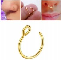 Fake septum U Kolczyk do Nosa Stal Ring Punk Inna marka