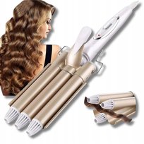 Falownica Karbownica Lokówka Do Włosów Ceramiczna Fale Loki 3 Wałki