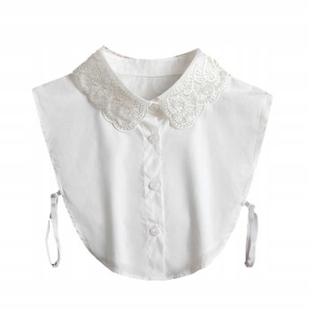 Fałszywa koszula kołnierz z zapięciem Biały kołnierz koronka - Hemi