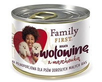 FamilyFirst Bogata w wołowinę+marchewka small 200g