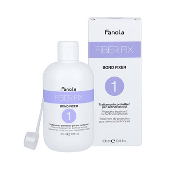 Fanola, Fiber Fix N1, Kuracja odbudowująca do włosów farbowanych, 300 ml - Fanola