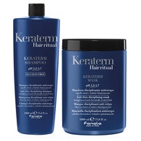 Fanola Keraterm szampon 1000 ml + maska 1000 ml zestaw z keratyną do włosów Fanola