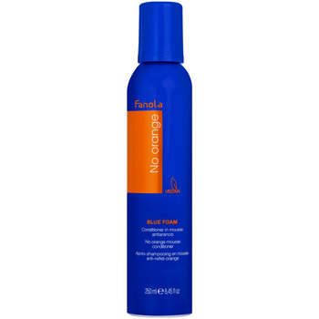 Fanola, No Orange Blue Foam Conditioner, odżywka do włosów neutrallizująca pomarańczowe tony, 250 ml - Fanola