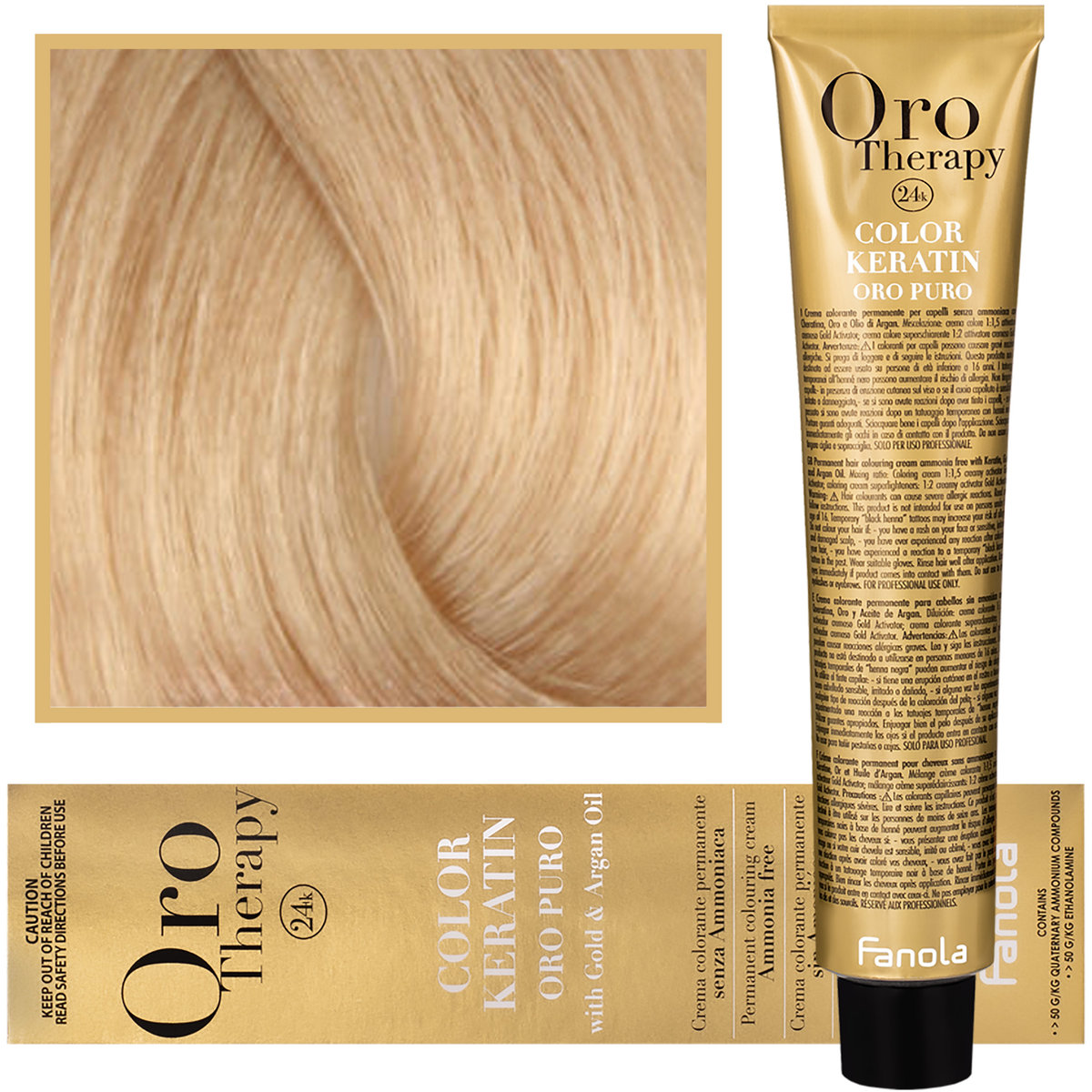 Zdjęcia - Farba do włosów ORO&ORO Fanola Oro Therapy Farba 9.0 