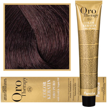 Fanola, Oro Therapy, Color Keratin Oro Puro, 4,5, farba do włosów, 100 ml - Fanola