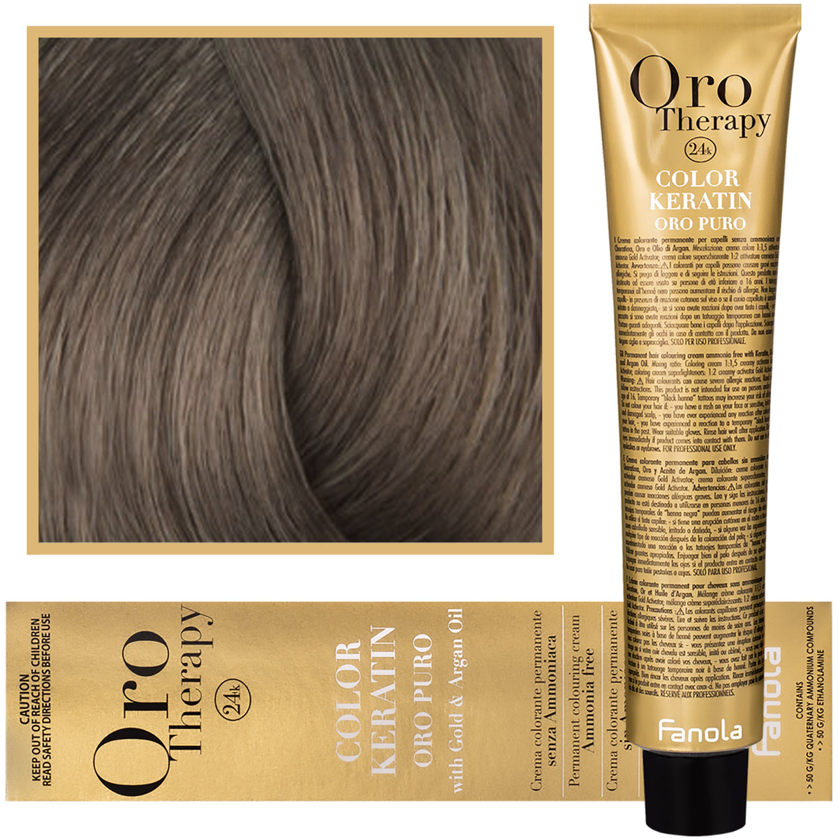 Empik Fanola, Oro Therapy, Color Keratin Oro Puro, 8,13, farba do włosów, 100 ml