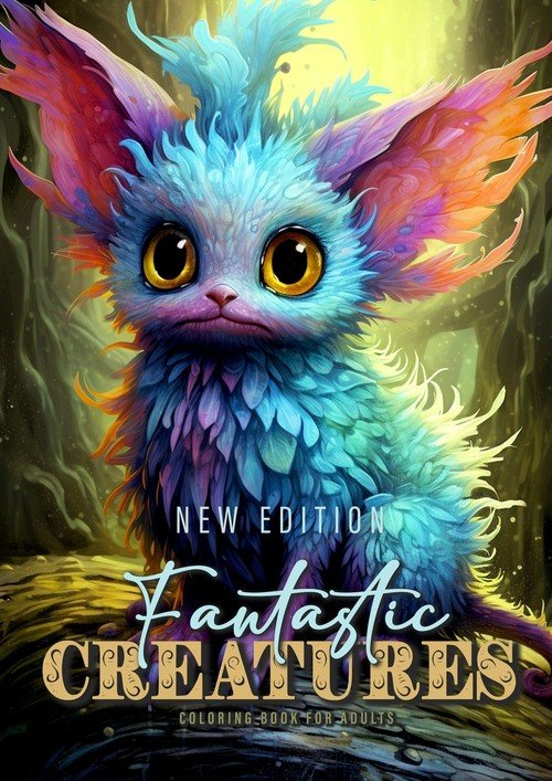 Fantastic Creatures Coloring Book for Adults New Edition - W opisie ...