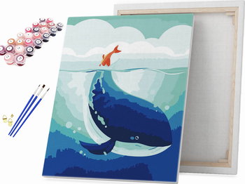 Fantastyczny wieloryb - Malowanie po numerach - Beliart