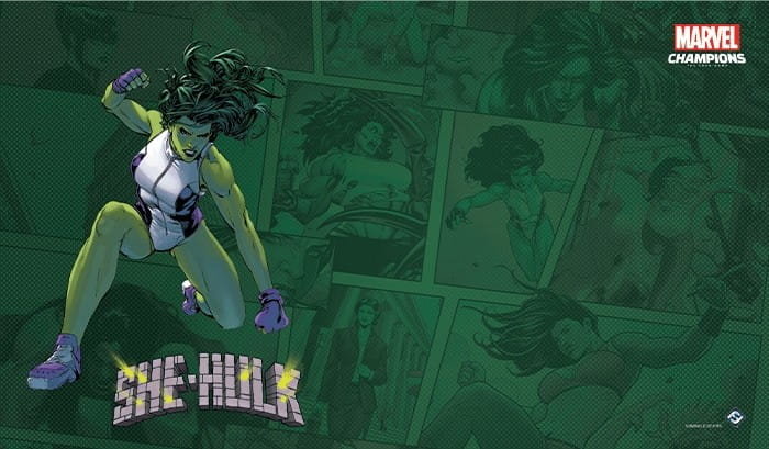Fantasy Flight Games, gra planszowa, Marvel Champions: The Game Mat - She-Hulk